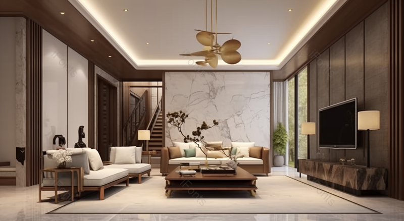 中式客厅欧式装修风格公寓居民房间内部图像摄影,高清,摄影图,摄影图片,图片大全,摄影图免费下载